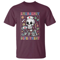 Emergency Department Skeleton Nurse Easter T Shirt ER Nursing Room