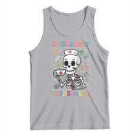 Emergency Department Skeleton Nurse Easter Tank Top ER Nursing Room