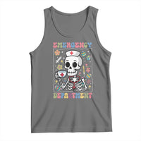 Emergency Department Skeleton Nurse Easter Tank Top ER Nursing Room