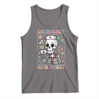 Emergency Department Skeleton Nurse Easter Tank Top ER Nursing Room