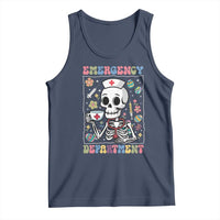 Emergency Department Skeleton Nurse Easter Tank Top ER Nursing Room