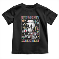 Emergency Department Skeleton Nurse Easter Toddler T Shirt ER Nursing Room