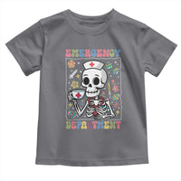 Emergency Department Skeleton Nurse Easter Toddler T Shirt ER Nursing Room