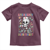 Emergency Department Skeleton Nurse Easter Toddler T Shirt ER Nursing Room