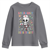 Emergency Department Skeleton Nurse Easter Youth Sweatshirt ER Nursing Room