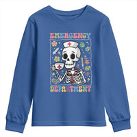 Emergency Department Skeleton Nurse Easter Youth Sweatshirt ER Nursing Room