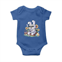 Pixel Art Gamer Bunny Easter Baby Onesie Cool Retro Gaming Vibes
