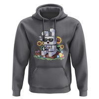 Pixel Art Gamer Bunny Easter Hoodie Cool Retro Gaming Vibes