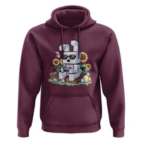Pixel Art Gamer Bunny Easter Hoodie Cool Retro Gaming Vibes