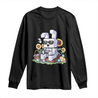 Pixel Art Gamer Bunny Easter Long Sleeve Shirt Cool Retro Gaming Vibes