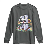 Pixel Art Gamer Bunny Easter Long Sleeve Shirt Cool Retro Gaming Vibes