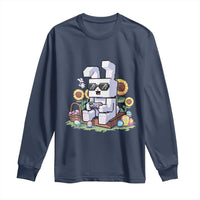 Pixel Art Gamer Bunny Easter Long Sleeve Shirt Cool Retro Gaming Vibes