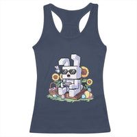 Pixel Art Gamer Bunny Easter Racerback Tank Top Cool Retro Gaming Vibes