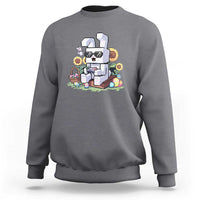 Pixel Art Gamer Bunny Easter Sweatshirt Cool Retro Gaming Vibes