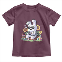 Pixel Art Gamer Bunny Easter Toddler T Shirt Cool Retro Gaming Vibes