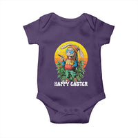 Happy 420 Easter Baby Onesie Funny Bunny Smoking Weed