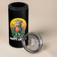 Happy 420 Easter 4 in 1 Can Cooler Tumbler Funny Bunny Smoking Weed