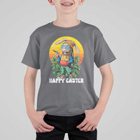 Happy 420 Easter T Shirt For Kid Funny Bunny Smoking Weed