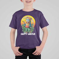 Happy 420 Easter T Shirt For Kid Funny Bunny Smoking Weed