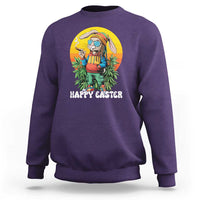 Happy 420 Easter Sweatshirt Funny Bunny Smoking Weed