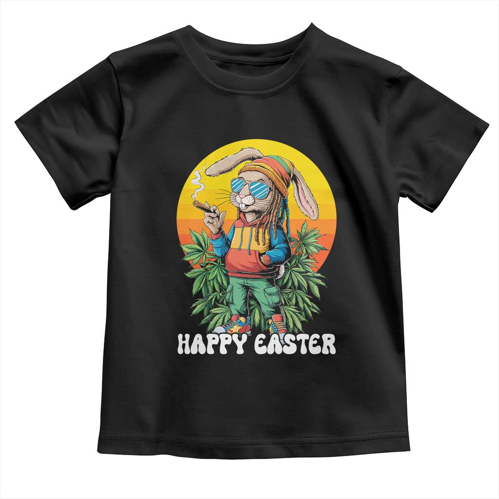 Happy 420 Easter Toddler T Shirt Funny Bunny Smoking Weed