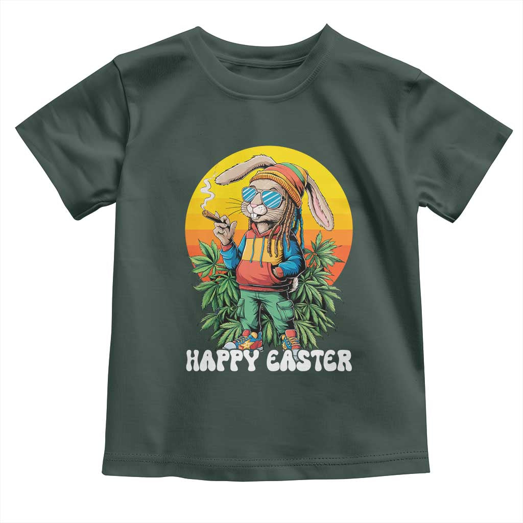 Happy 420 Easter Toddler T Shirt Funny Bunny Smoking Weed