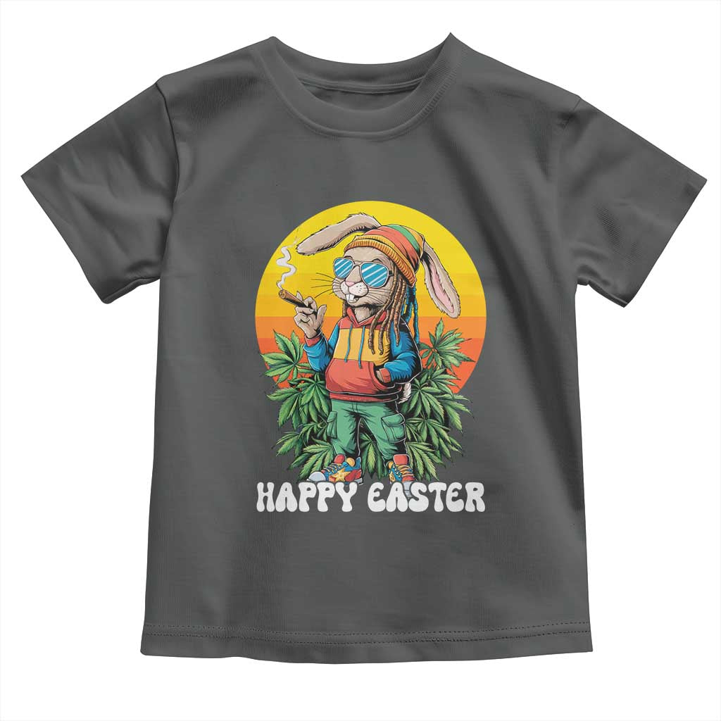 Happy 420 Easter Toddler T Shirt Funny Bunny Smoking Weed
