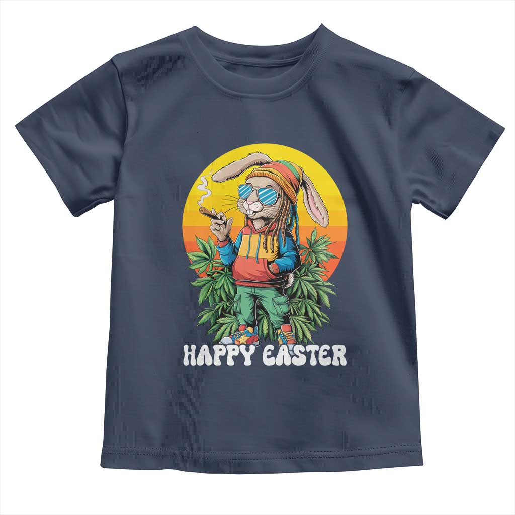 Happy 420 Easter Toddler T Shirt Funny Bunny Smoking Weed