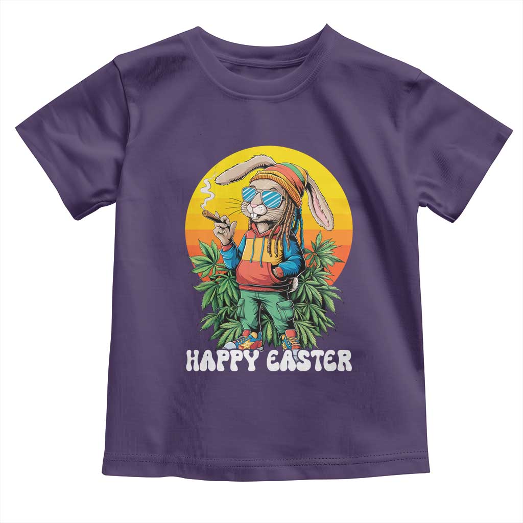 Happy 420 Easter Toddler T Shirt Funny Bunny Smoking Weed
