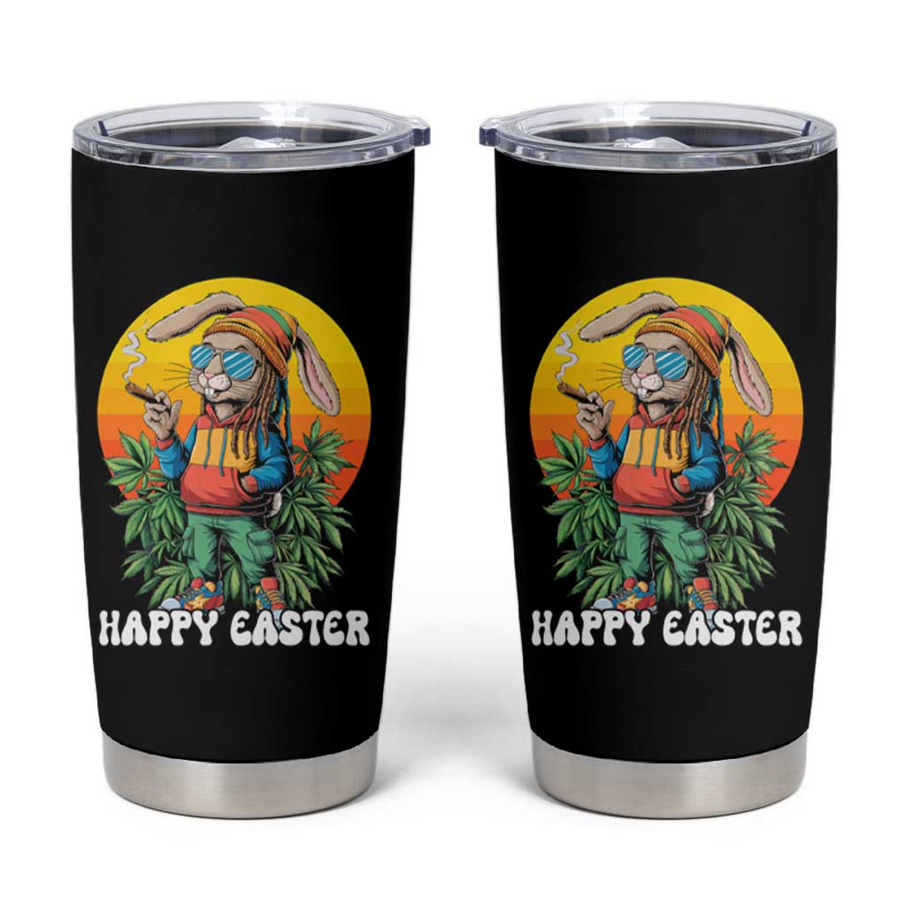 Happy 420 Easter Tumbler Cup Funny Bunny Smoking Weed
