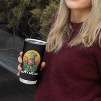 Happy 420 Easter Tumbler Cup Funny Bunny Smoking Weed