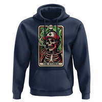 Skeleton 420 The Stoner Hoodie Retro Tarot Card Weed Lover Cannabis Trippy Vibes