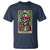 Skeleton 420 The Stoner T Shirt Retro Tarot Card Weed Lover Cannabis Trippy Vibes