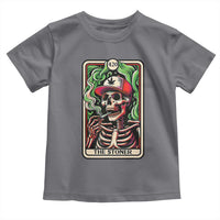 Skeleton 420 The Stoner Toddler T Shirt Retro Tarot Card Weed Lover Cannabis Trippy Vibes
