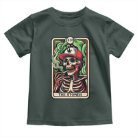 Skeleton 420 The Stoner Toddler T Shirt Retro Tarot Card Weed Lover Cannabis Trippy Vibes