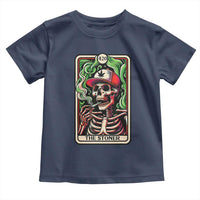 Skeleton 420 The Stoner Toddler T Shirt Retro Tarot Card Weed Lover Cannabis Trippy Vibes