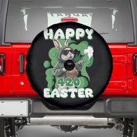 Happy 420 Easter Spare Tire Cover Funny Smoking Easter Bunny