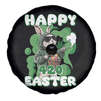 Happy 420 Easter Spare Tire Cover Funny Smoking Easter Bunny