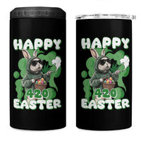 Happy 420 Easter 4 in 1 Can Cooler Tumbler Funny Smoking Easter Bunny
