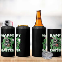 Happy 420 Easter 4 in 1 Can Cooler Tumbler Funny Smoking Easter Bunny