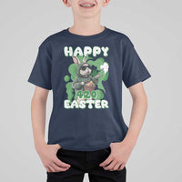 Happy 420 Easter T Shirt For Kid Funny Smoking Easter Bunny