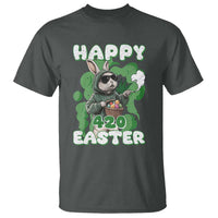 Happy 420 Easter T Shirt Funny Smoking Easter Bunny