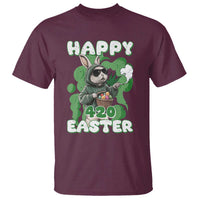 Happy 420 Easter T Shirt Funny Smoking Easter Bunny