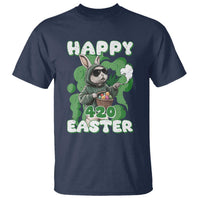 Happy 420 Easter T Shirt Funny Smoking Easter Bunny