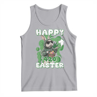 Happy 420 Easter Tank Top Funny Smoking Easter Bunny