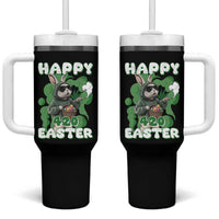 Happy 420 Easter Tumbler With Handle Funny Smoking Easter Bunny