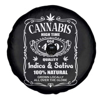 Funny Cannabis High Time Spare Tire Cover Old 420 Quality Indica & Sativa Weed