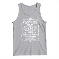 Funny Cannabis High Time Tank Top Old 420 Quality Indica & Sativa Weed
