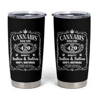 Funny Cannabis High Time Tumbler Cup Old 420 Quality Indica & Sativa Weed