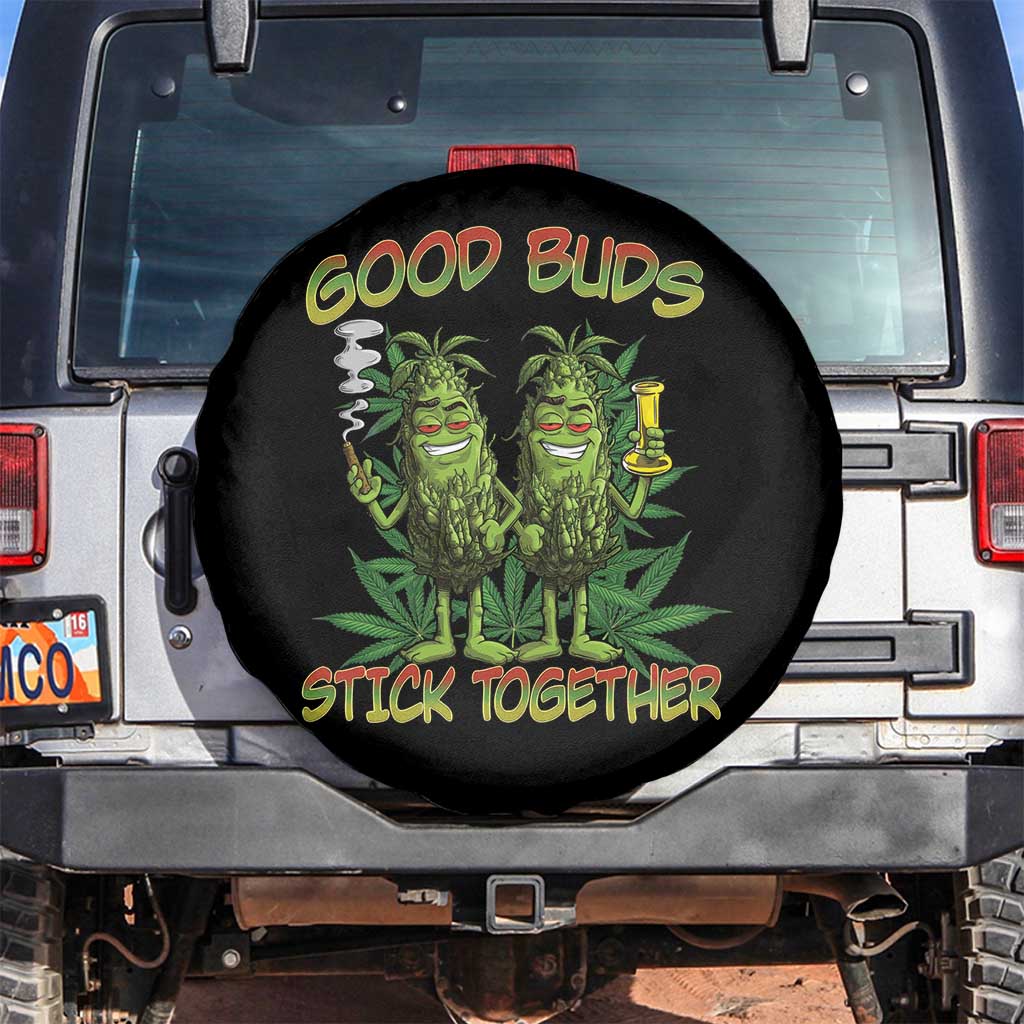 Funny Marijuana Spare Tire Cover Good Buds Stick Together Couples 420 Weed Cannabis